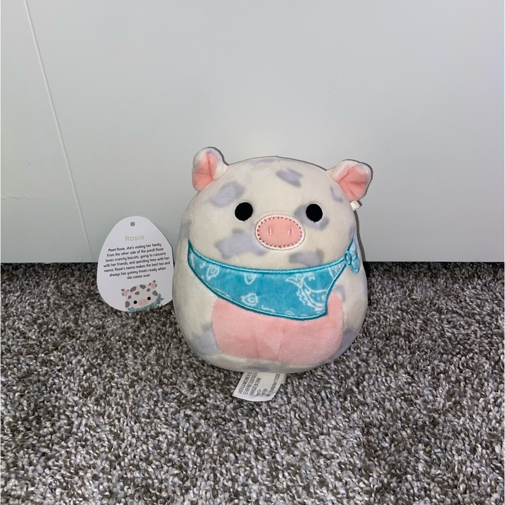 Rosie squishmallow 4.5”. With tag. Like new. SMOKE FREE HOUSE.